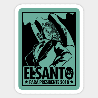 El Santo para Presidente Sticker